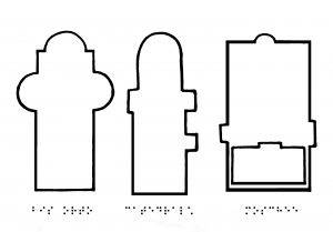 Planurile a trei așezăminte de cult